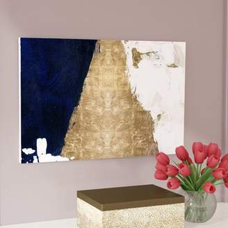 Willa Arlo Interiors 'Night and Day Abstract Art' Wrapped Canvas Print