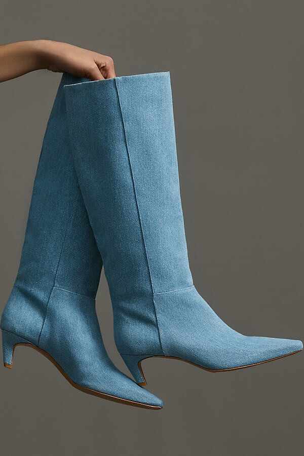 Reformation Remy Kitten-Heel Knee Boots - ShopStyle