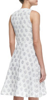 Thumbnail for your product : Rebecca Taylor Floral-Print Cotton Voile Dress