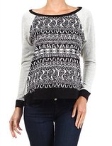 Thumbnail for your product : Bungalow 20 aztec printed pullover