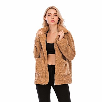 camel fuzzy jacket