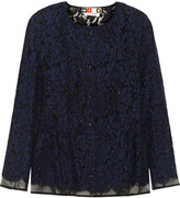 Thumbnail for your product : MSGM Lace peplum jacket