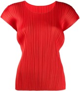 Thumbnail for your product : Pleats Please Issey Miyake cap sleeve pleated T-shirt