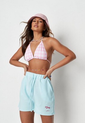 Missguided Mint Vacay Graphic Floaty Shorts - ShopStyle