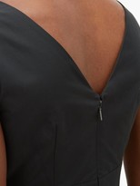 Thumbnail for your product : Rebecca Taylor Ruffled Taffeta Wrap Dress - Black