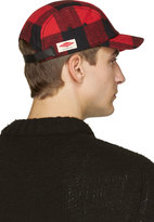Thumbnail for your product : Rag and Bone 3856 Rag & Bone Red & Black Check Five-Panel Cap