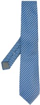 Thumbnail for your product : Canali Geometric-Pattern Silk Tie