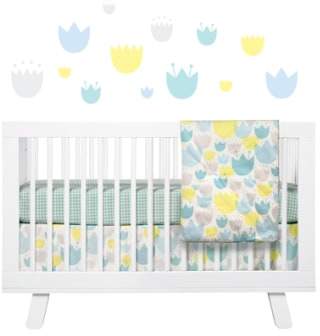 Babyletto 'Garden' Crib Sheet, Crib Skirt, Stroller Blanket & Wall Decals