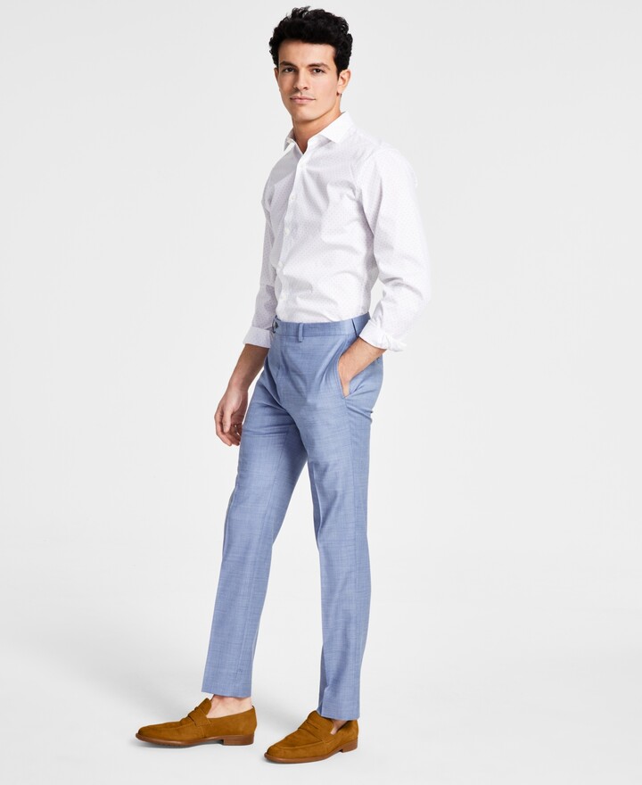 Calvin Klein Men's X-Fit Slim-Fit Stretch Suit Pants - ShopStyle