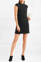 Thumbnail for your product : Theory Mod Belted Crepe Mini Dress - Black