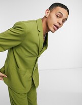 Thumbnail for your product : Reclaimed Vintage inspired original fit blazer in khaki