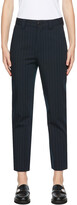 Thumbnail for your product : Ganni Navy Pinstripe Suit Trousers