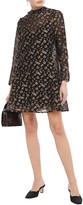 Thumbnail for your product : Markus Lupfer Molly Tie-neck Fil Coupe Georgette Mini Dress