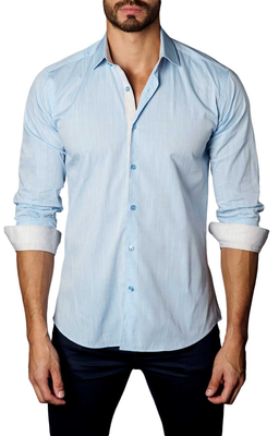 Jared Lang Melange Button-Down Sportshirt