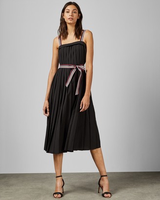 baker by ted baker girls pleated mockable hi lo dress