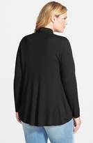 Thumbnail for your product : Eileen Fisher Merino Wool Jersey Cardigan (Plus Size)