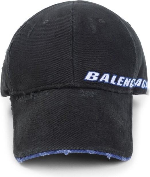 BALENCIAGA キャップ LASER DESTROYED cap Balenciaga Black Laser Destroyed Cap Balenciaga