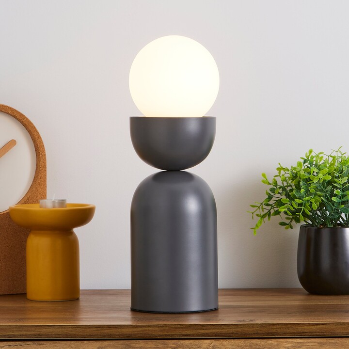 Dunelm Lunebar Touch Table Lamp Grey ShopStyle
