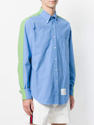 Thom Browne contrast panel shirt