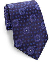 Thumbnail for your product : Armani Collezioni Tonal Flower Medallion Silk Tie