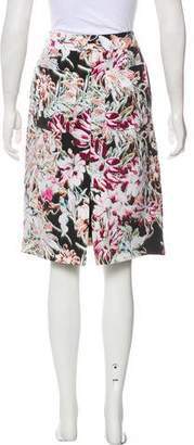 L'Agence Silk Floral Print Skirt w/ Tags
