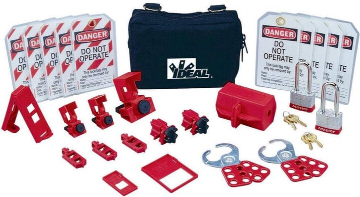 IDEAL Standard Lockout/Tagout Kit (26-Piece)