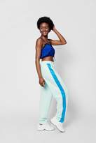 Thumbnail for your product : boohoo Contrast Side Crepe Slim Fit Trouser