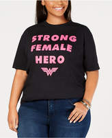 Thumbnail for your product : Love Tribe Hybrid Plus Size Cotton Breast Cancer Awareness T-Shirt