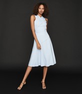 Thumbnail for your product : Reiss PAIGE FIT-AND-FLARE MIDI DRESS Pale Blue