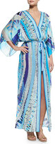 Thumbnail for your product : Emilio Pucci Printed Tie-Waist Caftan Coverup