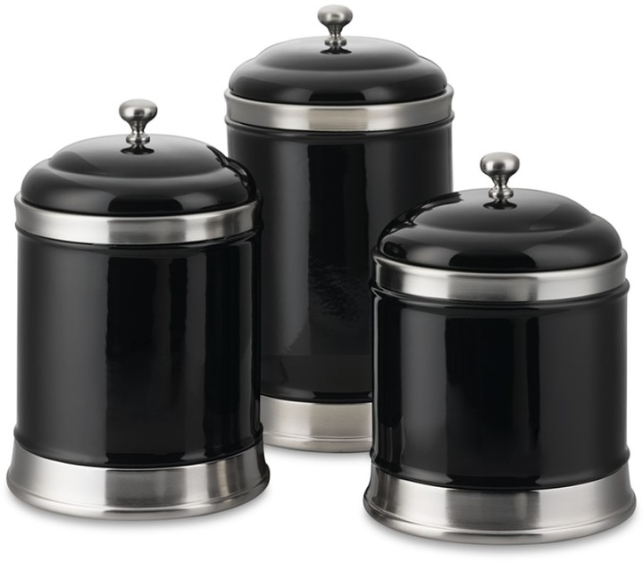 WilliamsSonoma Williams Ceramic Canisters, Black, Set of 3 ShopStyle