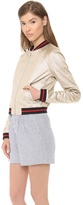 Thumbnail for your product : Band Of Outsiders Gold Tech Baseball Jacket