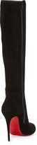 Thumbnail for your product : Christian Louboutin Fifi Botta Suede Red Sole Knee Boot, Black
