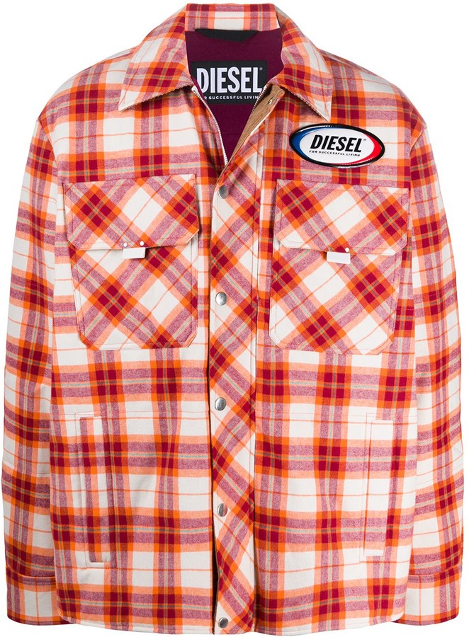 diesel plaid shirt