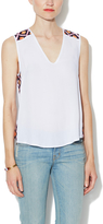 Thumbnail for your product : Embroidered Accent V-Neck Shell