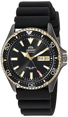Orient Men's Kamasu Stainless Steel Japanese Automatic Diving Watch with Silicone Strap