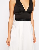 Thumbnail for your product : Lipsy Skater dress in Monochrome