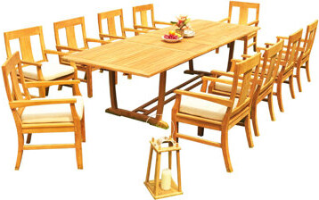 Rosecliff Heights Kevon 11 Piece Teak Dining Set