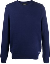 Thumbnail for your product : A.P.C. Logo-Embroidered Jumper