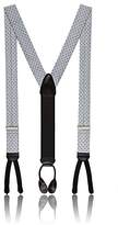 Thumbnail for your product : Trafalgar Men's Formal Concord Dotted Silk Suspenders - Silver