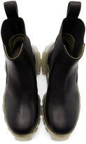 Thumbnail for your product : Rick Owens Black and Transparent Bozo Tractor Beetle Boots