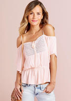 Thumbnail for your product : Alloy Valeria Off-Shoulder Crochet Top