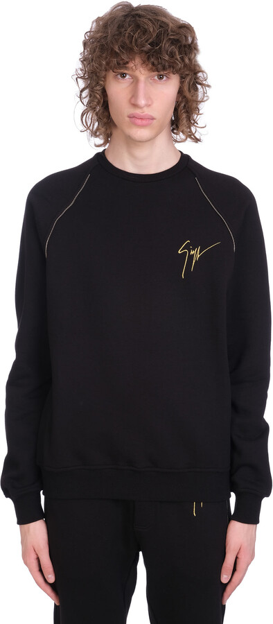 Giuseppe Zanotti Lr-04 Sweatshirt In Black Cotton - ShopStyle