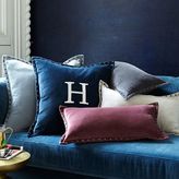 Thumbnail for your product : west elm Studded Velvet Pillow Cover - Putty (12"x21")