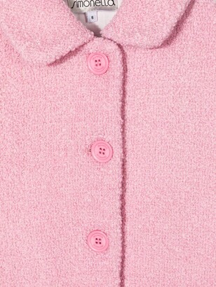 Simonetta Single Breasted Tweed Coat