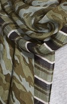 Thumbnail for your product : Tory Burch Camo Linen Blend Scarf