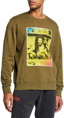Ovadia & Sons Men's Bob Marley Photo Sweatshirt