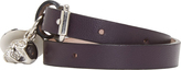 Thumbnail for your product : Alexander McQueen Purple Leather Wrap Bracelet