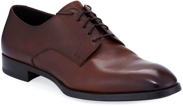 giorgio armani men's leather shoes
