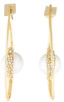 Thumbnail for your product : Alexis Bittar Floating Pearl Hoop Earrings